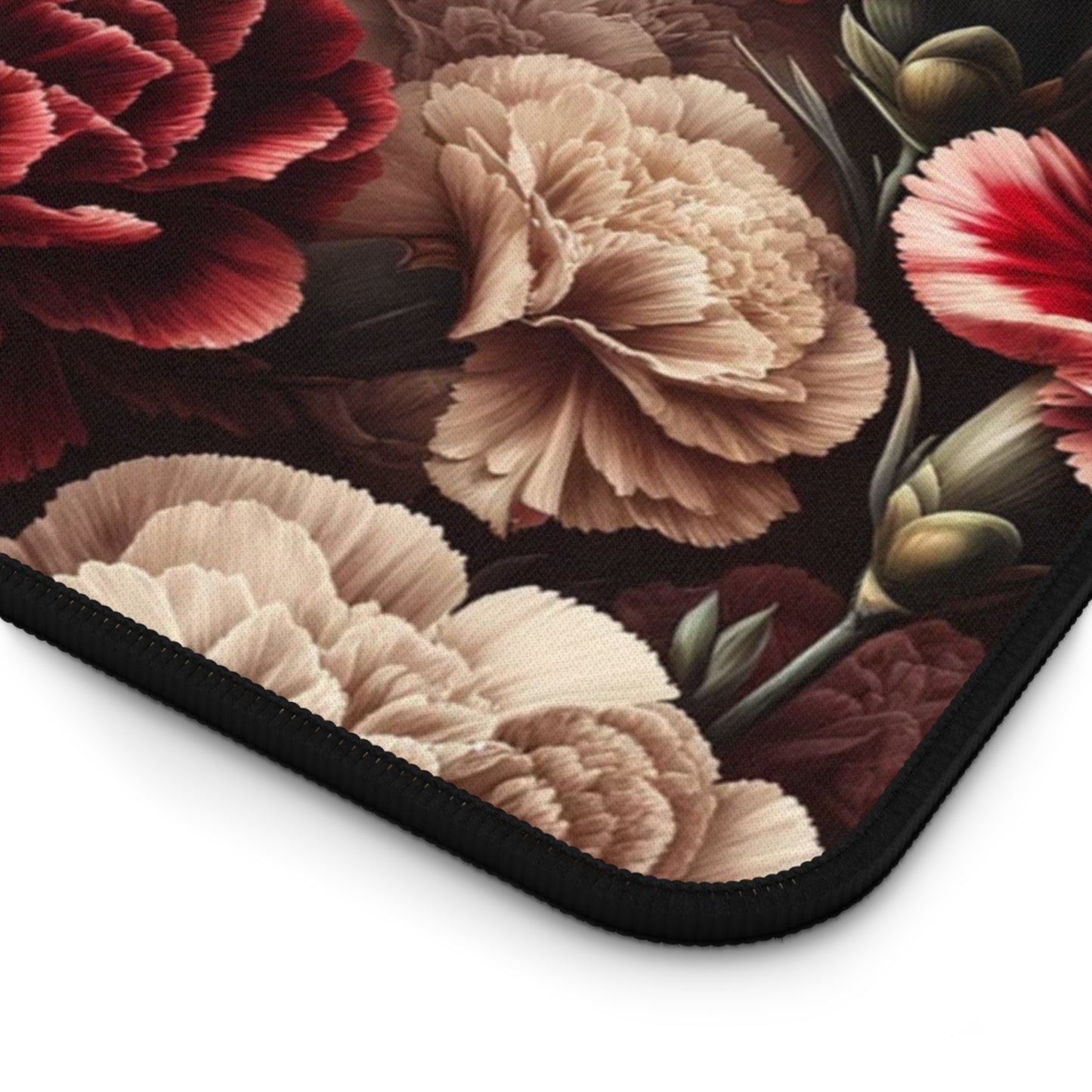 Desk Mat January Birth Flower, January Birth Month Flower, Carnation Floral Design