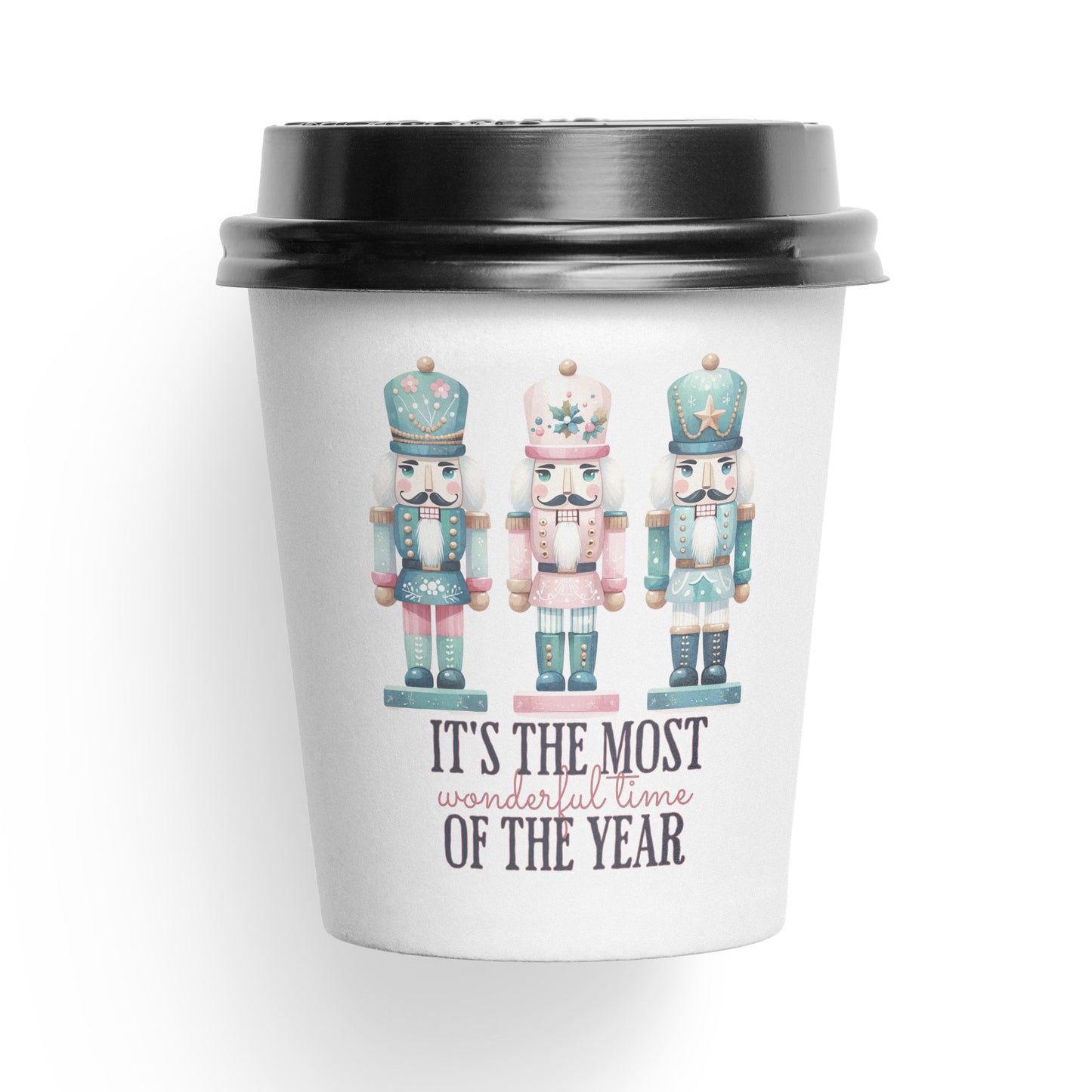 Three Pastel Nutcrackers, Wonderful Time of the Year, Digital Download PNG PDF SVG