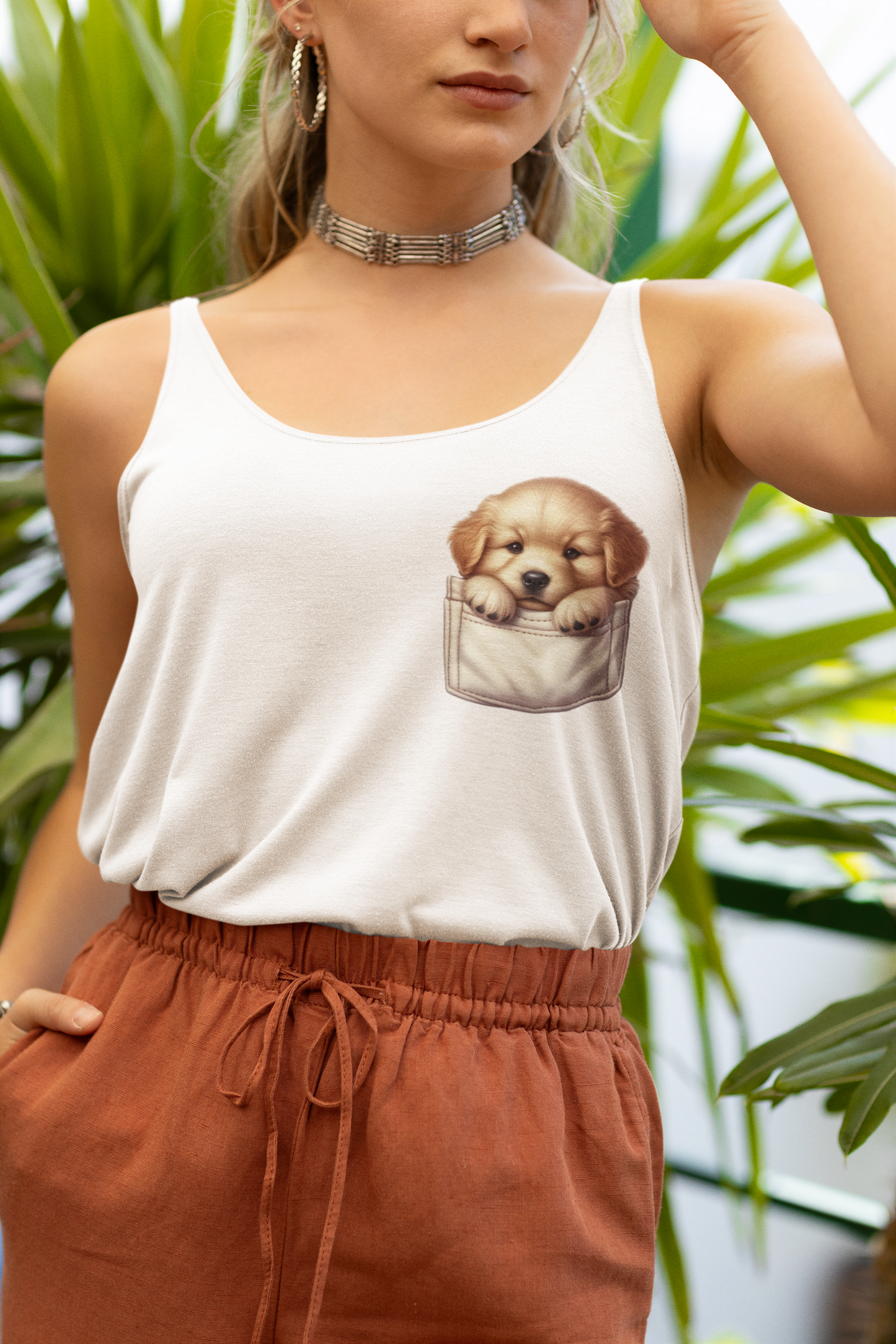 Cute Pocket Puppy! Adorable puppy that is sitting in a shirt pocket. PNG PDF SVG digital download.