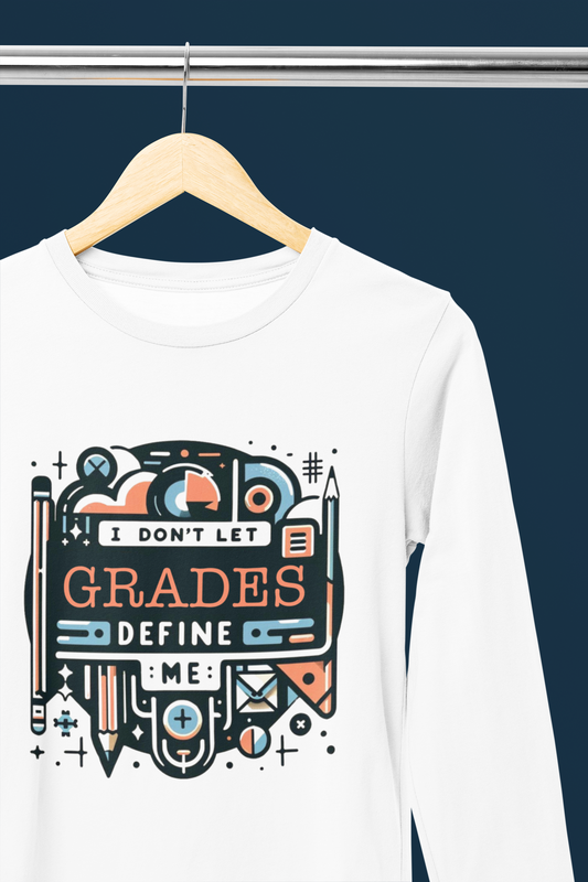 I Don't Let Grades Define me! Pun On bad grades. We all know them! PDF PNG SVG digital downloads